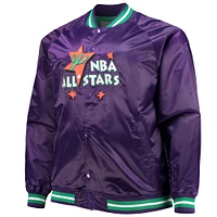 Mitchell & Ness pour homme Big Tall 1995 NBA All-Star Game Hardwood Classics Satin Full-Snap Jacket