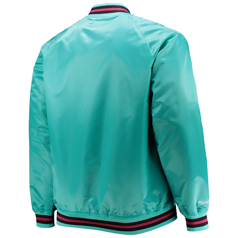 Men's Mitchell & Ness Teal Big Tall 1996 NBA All-Star Game Hardwood Classics Satin Full-Snap Jacket