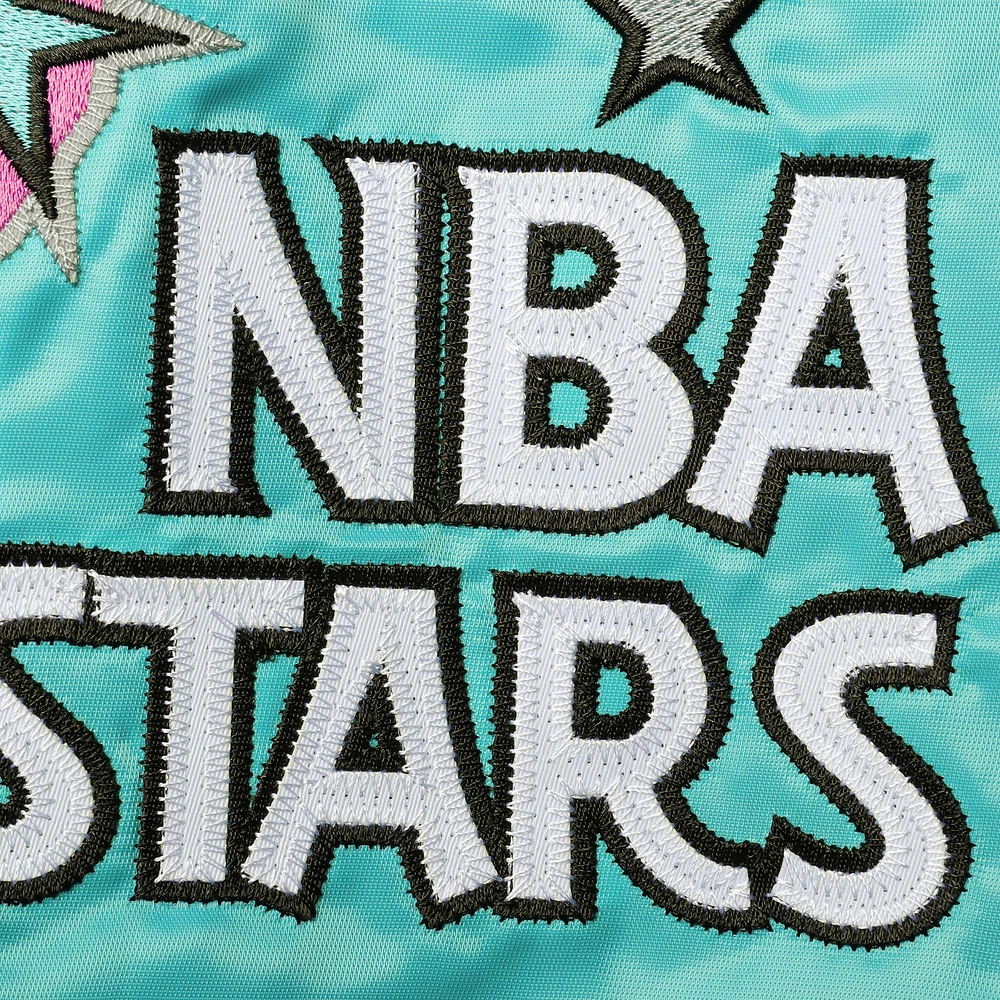 Men's Mitchell & Ness Teal Big Tall 1996 NBA All-Star Game Hardwood Classics Satin Full-Snap Jacket