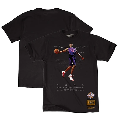 Men's Mitchell & Ness Vince Carter Black 2000 NBA All-Star Game Hardwood Classic Slam Dunk Contest Champion T-Shirt