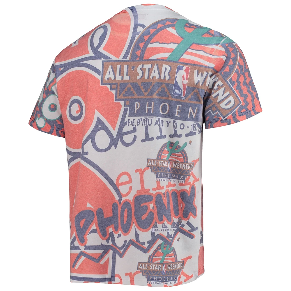 Men's Mitchell & Ness White NBA All-Star Game Hardwood Classics Jumbotron T-Shirt