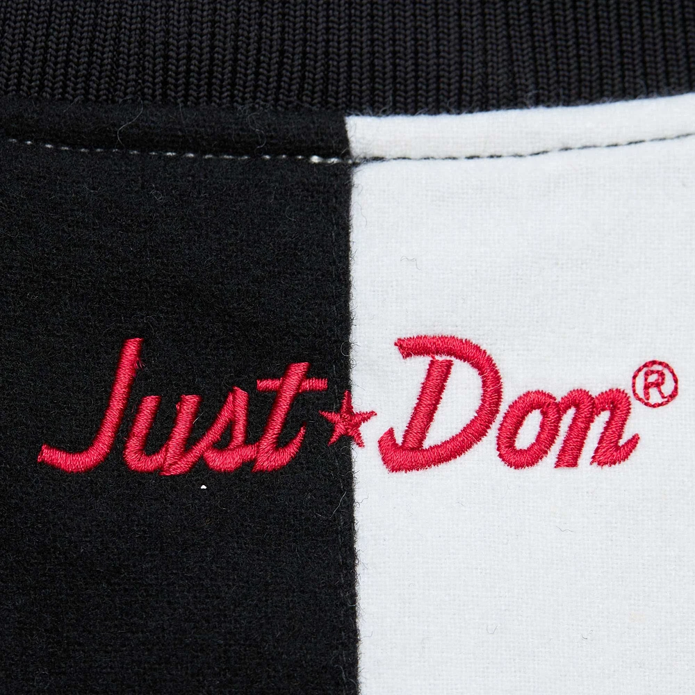 Mitchell & Ness x Just Don Noir/Blanc NBA J'adore ce jeu ! Veste à boutons-pression