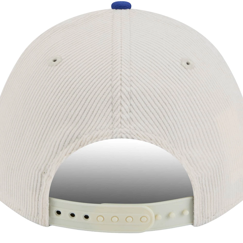 Men's New Era White/Royal 2025 NBA All-Star Game Big Star Corduroy A-Frame 9FORTY Adjustable Hat