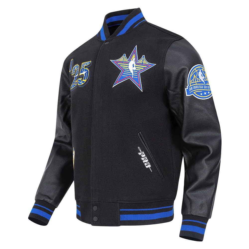 Unisex Pro Standard  Black 2025 NBA All-Star Game Wool Varsity Full-Snap Jacket