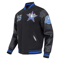 Unisex Pro Standard  Black 2025 NBA All-Star Game Wool Varsity Full-Snap Jacket