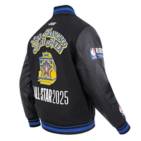 Unisex Pro Standard  Black 2025 NBA All-Star Game Wool Varsity Full-Snap Jacket