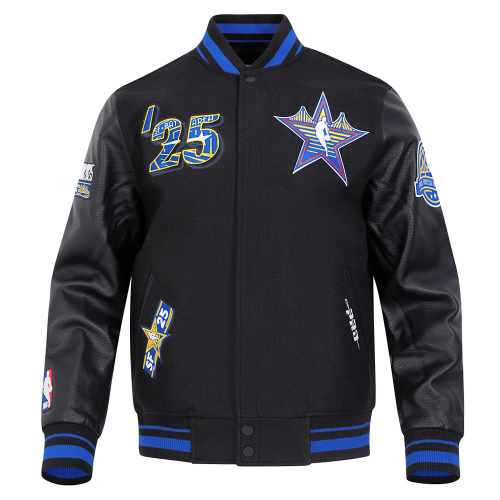 Unisex Pro Standard  Black 2025 NBA All-Star Game Wool Varsity Full-Snap Jacket