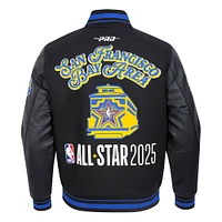 Unisex Pro Standard  Black 2025 NBA All-Star Game Wool Varsity Full-Snap Jacket