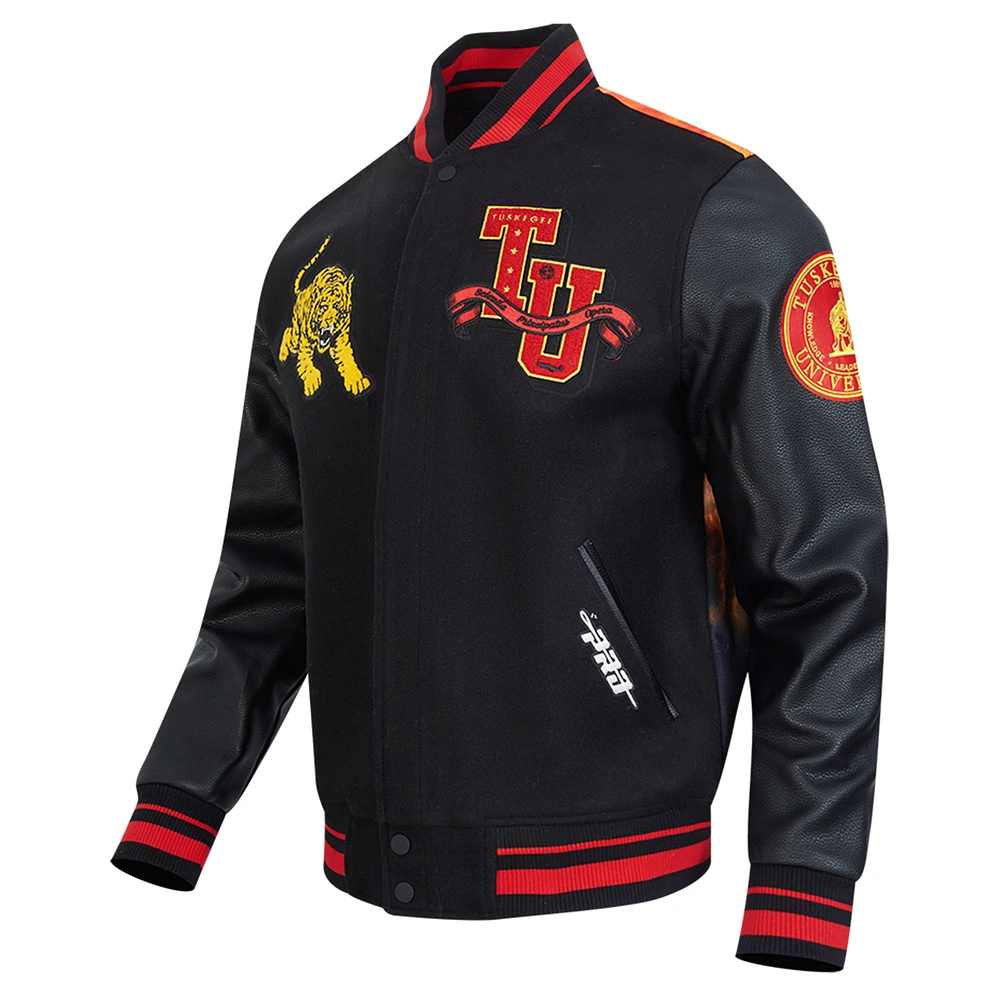 Veste en satin unisexe Pro Standard noire 2025 NBA All-Star Game x HBCU à boutons-pression