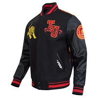 Veste en satin unisexe Pro Standard noire 2025 NBA All-Star Game x HBCU à boutons-pression