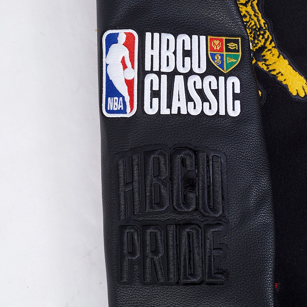Veste en satin unisexe Pro Standard noire 2025 NBA All-Star Game x HBCU à boutons-pression