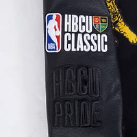 Veste en satin unisexe Pro Standard noire 2025 NBA All-Star Game x HBCU à boutons-pression
