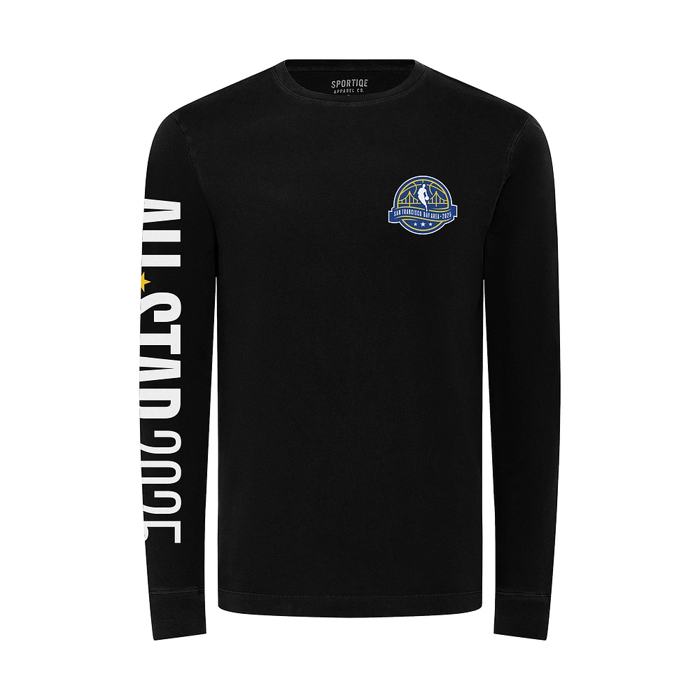 Unisex Sportiqe  Black 2025 NBA All-Star Game Mohave Premium Long Sleeve T-Shirt