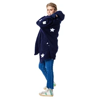 Sweat à capuche ouvert unisexe bleu marine NBA All-Star Game 2025