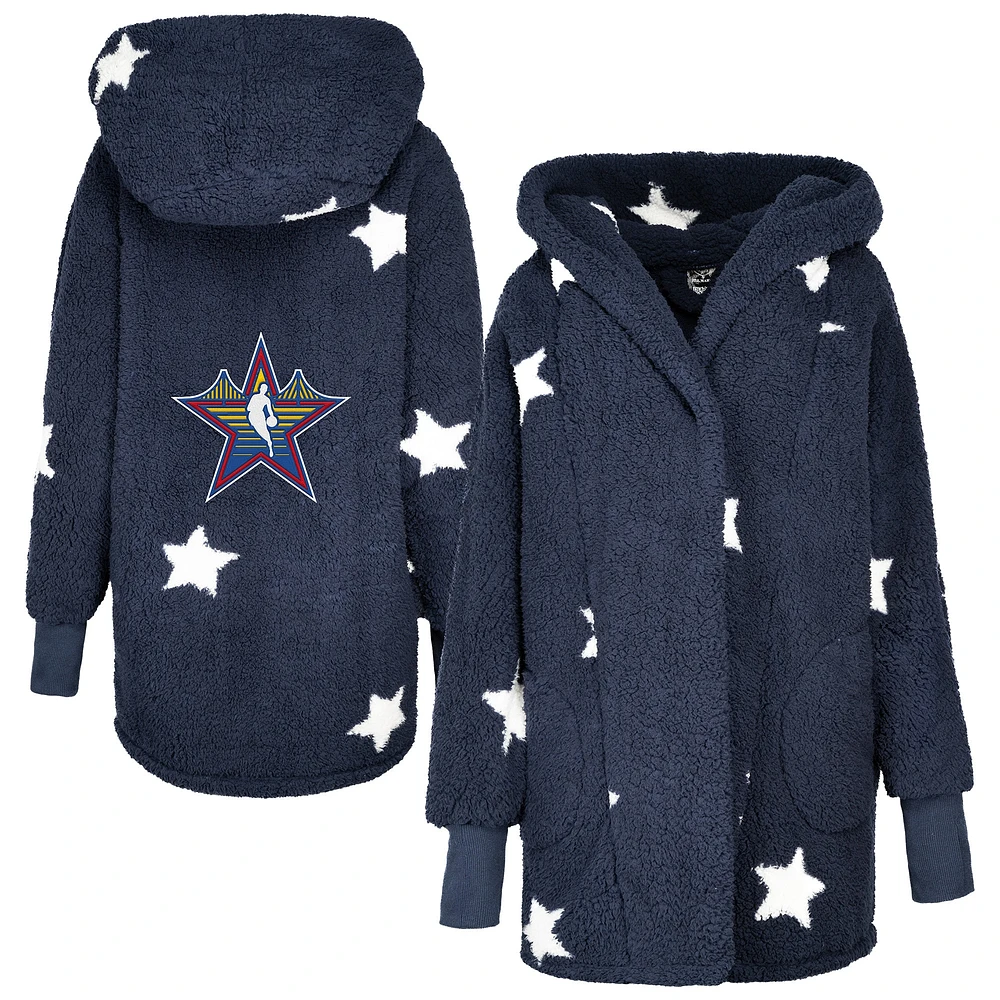 Sweat à capuche ouvert unisexe bleu marine NBA All-Star Game 2025