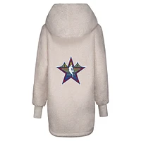 Sweat à capuche ouvert unisexe blanc NBA All-Star Game 2025 Lounger