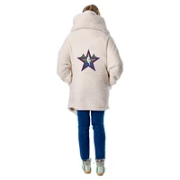 Sweat à capuche ouvert unisexe blanc NBA All-Star Game 2025 Lounger