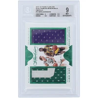 Magic Johnson & Larry Bird 2015-16 Panini Flawless Dual Relic #DD-LBMJ #4/5 BGS 9 cartes authentifiées - Sous-grades 9, 9.5, 8.5, 9.5