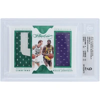 Magic Johnson & Larry Bird 2015-16 Panini Flawless Dual Relic #DD-LBMJ #4/5 BGS 9 cartes authentifiées - Sous-grades 9, 9.5, 8.5, 9.5