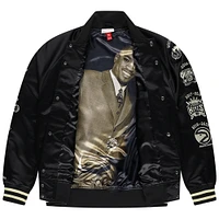 Men's Mitchell & Ness Vince Carter Black 2024 Basketball Hall of Fame Full-Snap Satin Jacket