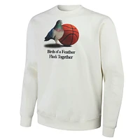 Sweat-shirt NBA x Staple Cream Pigeon All Teams Birds of a Feather Crew pour hommes