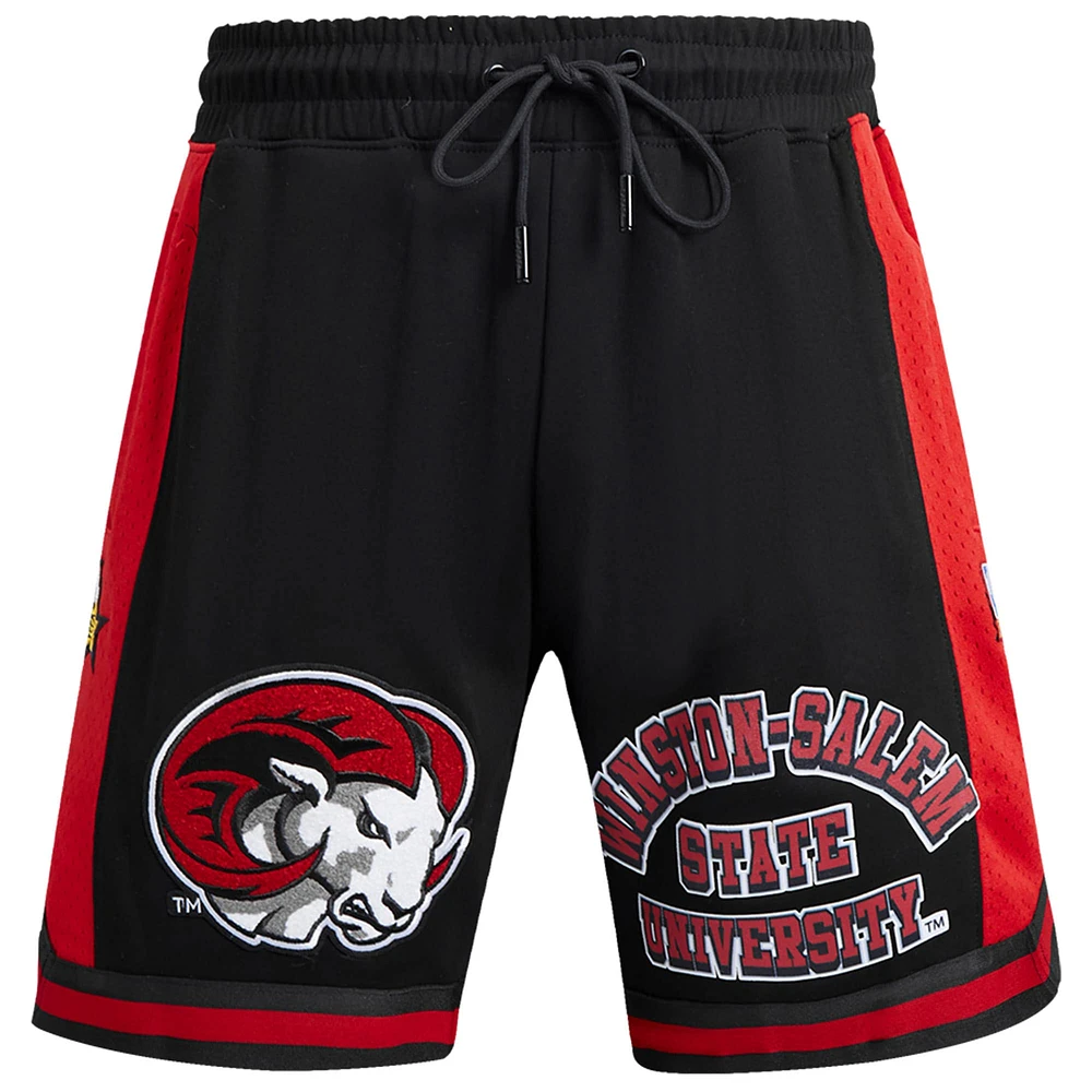 Short unisexe Pro Standard noir Winston-Salem State Rams 2024 NBA All-Star Game x HBCU Classic Chenille