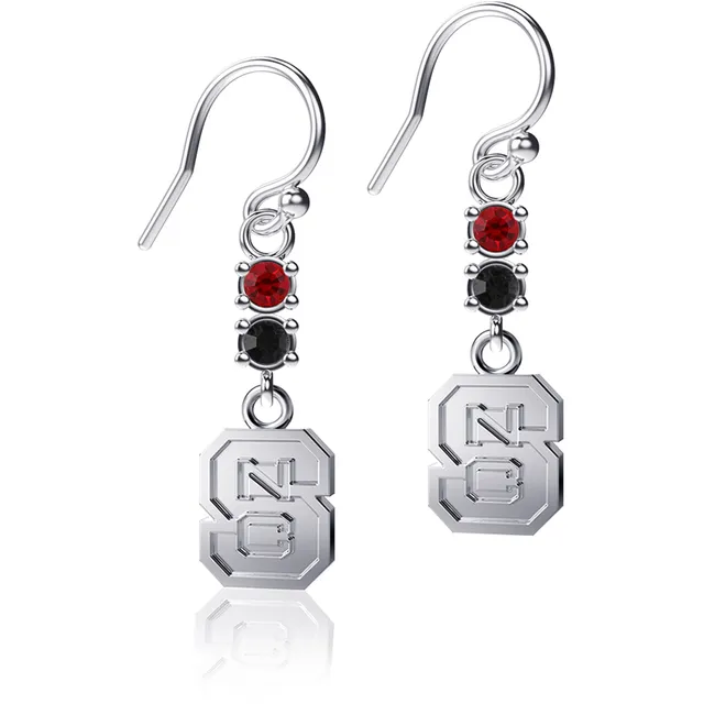 Dayna Designs Iowa State Cyclones Silver Dangle Earrings