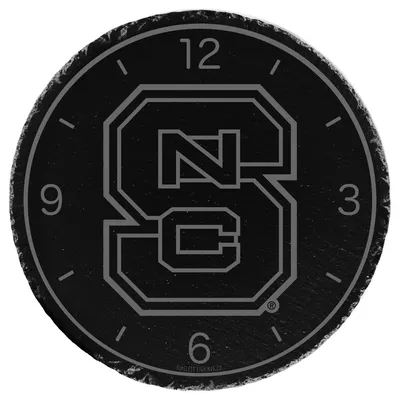 NC State Wolfpack 12'' Slate Clock - Gray