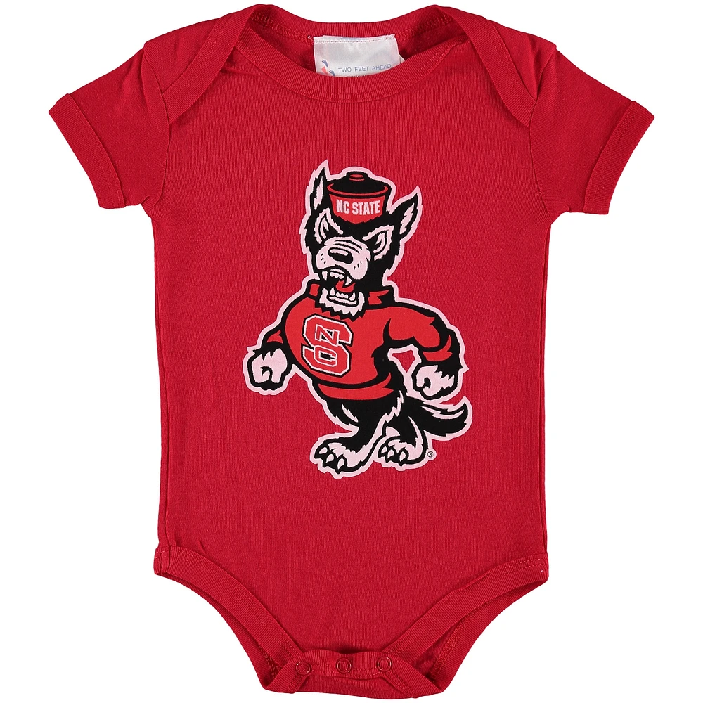 Body rouge à gros logo NC State Wolfpack pour bébé