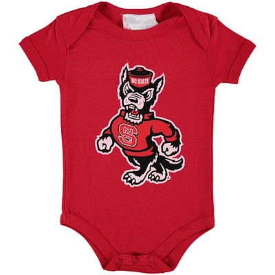 Body rouge à gros logo NC State Wolfpack pour bébé