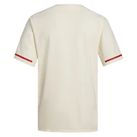 Maillot de baseball réplique NC State Wolfpack pour homme adidas Cream