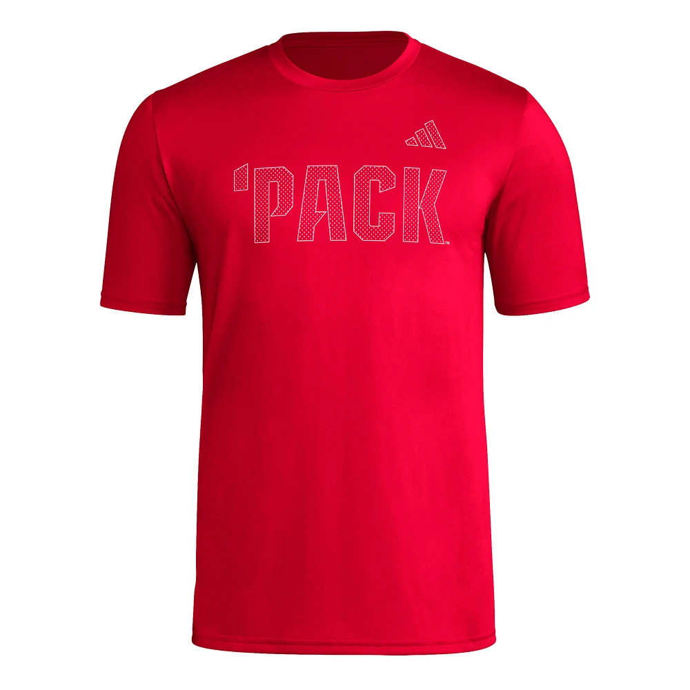 Men's adidas  Red NC State Wolfpack Locker Local Impression AEROREADY T-Shirt