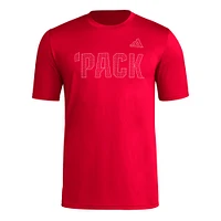 Men's adidas  Red NC State Wolfpack Locker Local Impression AEROREADY T-Shirt