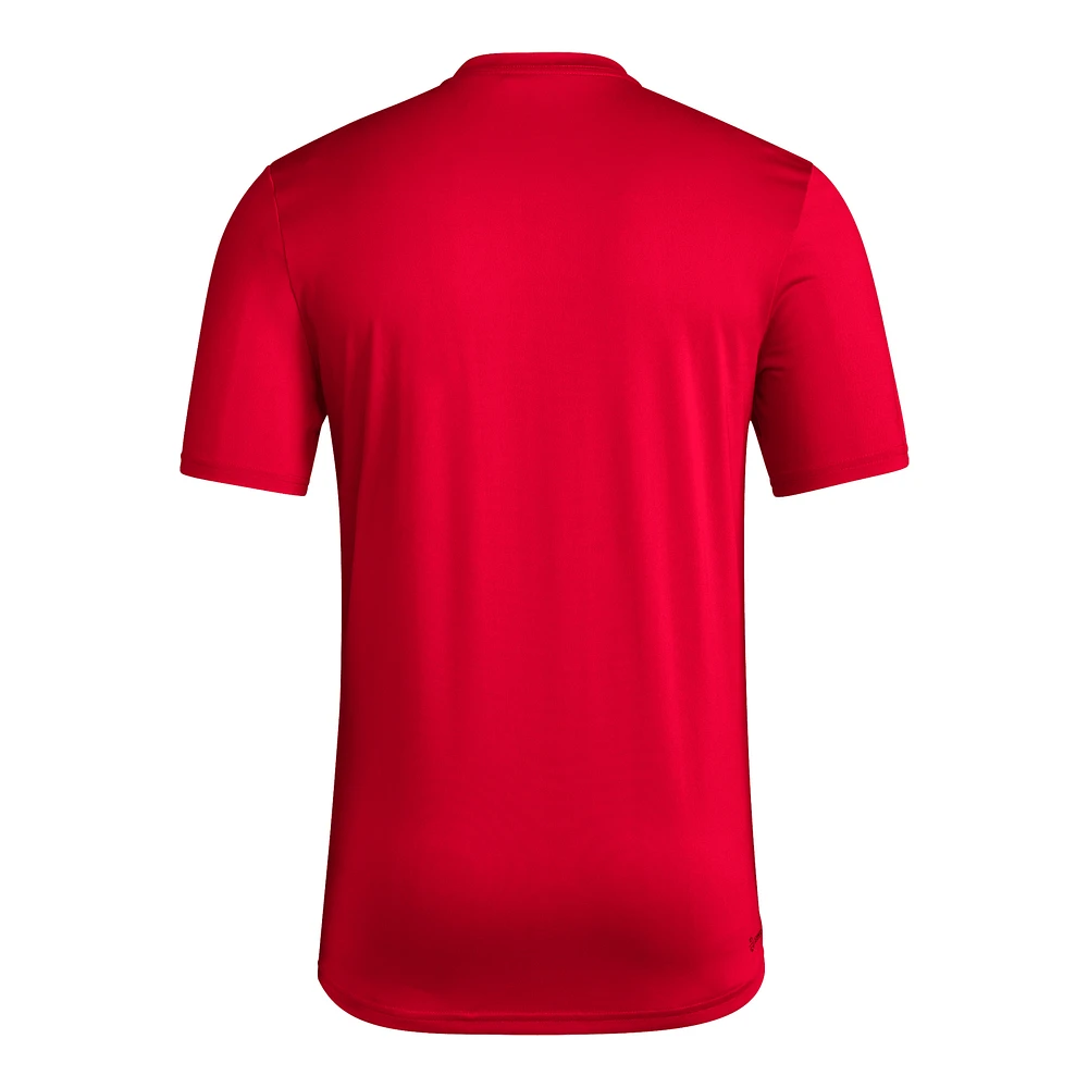 Men's adidas  Red NC State Wolfpack Locker Local Impression AEROREADY T-Shirt