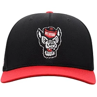 Men's Top of the World  Black NC State Wolfpack Reflex Fitted Hat