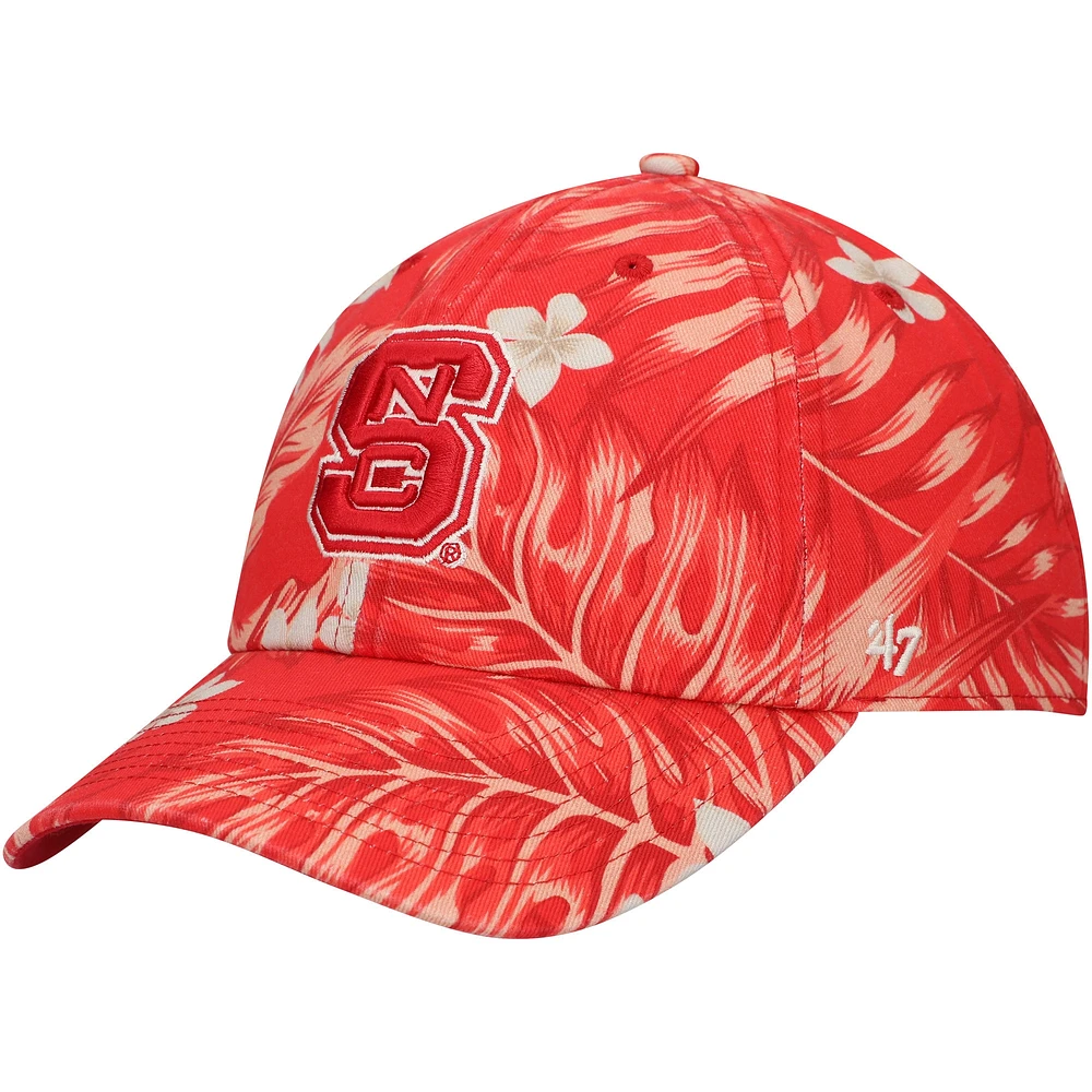 Casquette ajustable '47 Red NC State Wolfpack Tropicalia Clean Up pour hommes