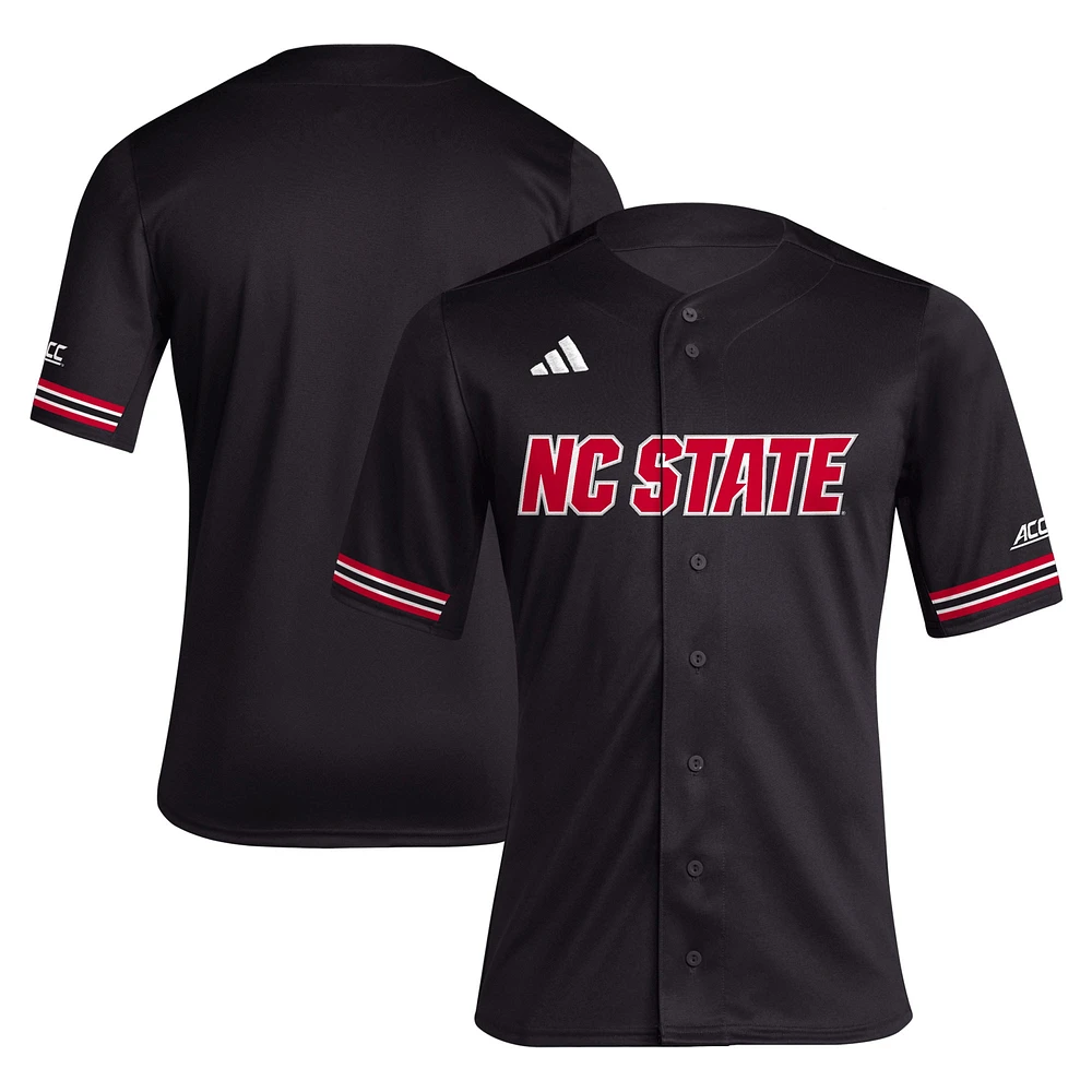 Men's adidas Black NC State Wolfpack Replica Baseball Jersey