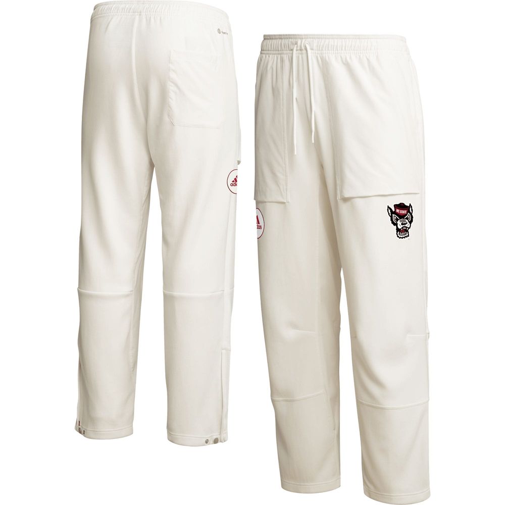 Men's adidas Cream NC State Wolfpack Zero Dye AEROREADY Pants