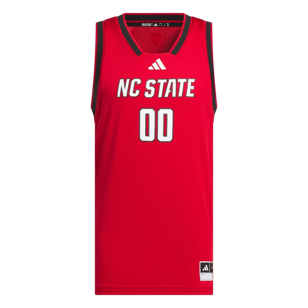 Maillot réplique Swingman rouge NC State Wolfpack pour homme adidas #00