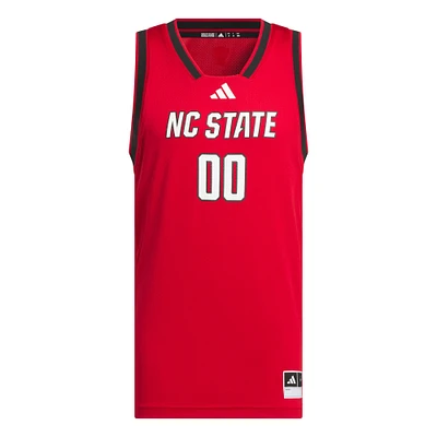 Maillot réplique Swingman rouge NC State Wolfpack pour homme adidas #00