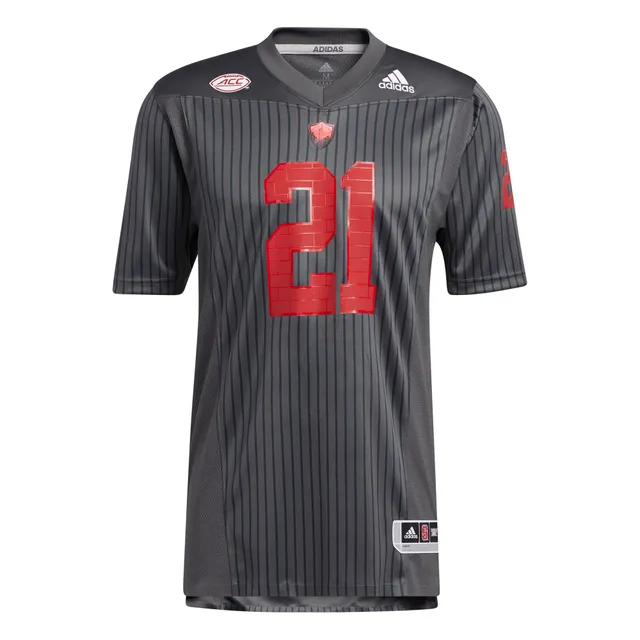 Nebraska Adidas Pinstripe Baseball Jersey - White