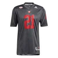 Adidas Men's #20 White Nebraska Huskers Premier Strategy Football Jersey