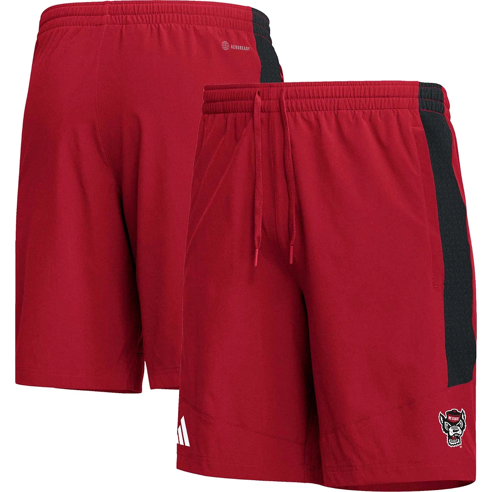 Short adidas NC State Wolfpack AEROREADY rouge pour homme