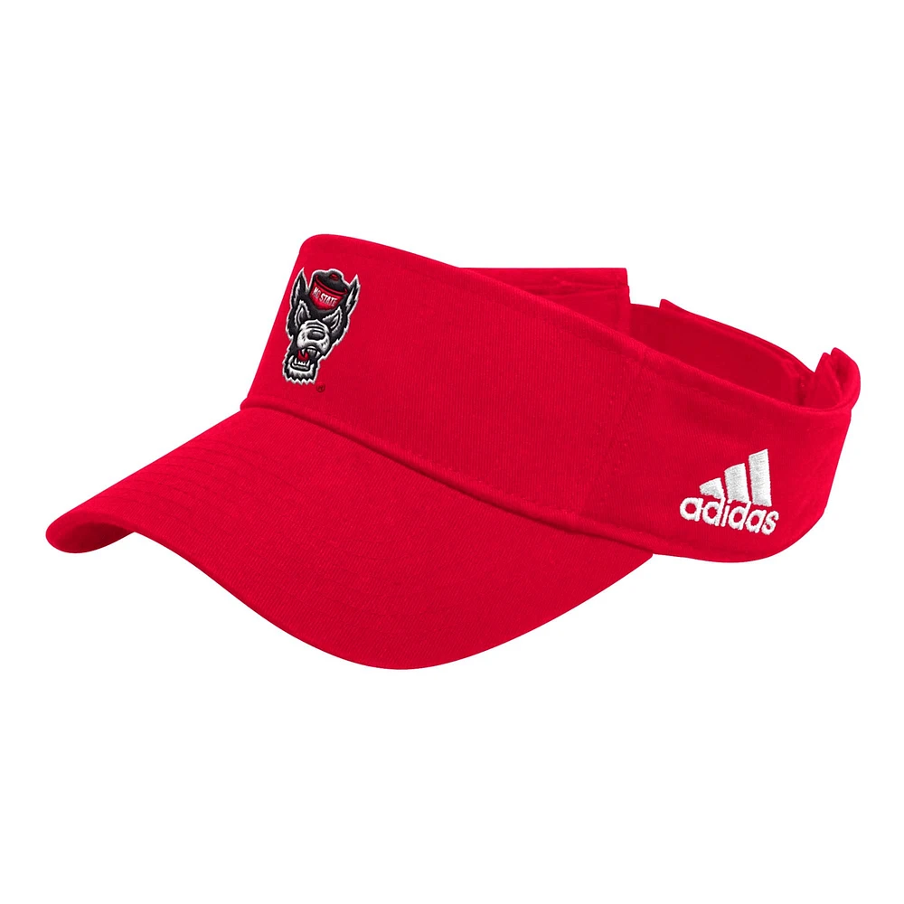 Men's adidas Red NC State Wolfpack Locker Room Team Adjustable Visor