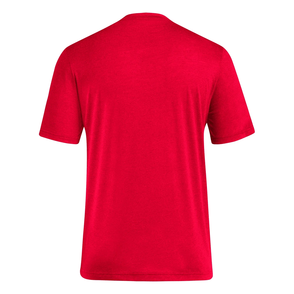 Men's adidas Red NC State Wolfpack Locker Swish Tri-Blend T-Shirt