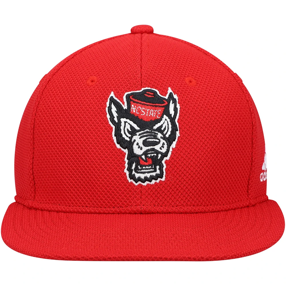 Men's adidas NC State Wolfpack On-Field Baseball Fitted Hat