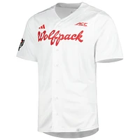 Men's adidas White NC State Wolfpack Team Baseball Jersey