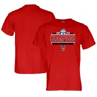 Men's Blue 84  Red NC State Wolfpack 2023 ACC Wrestling Tournament Champions T-Shirt