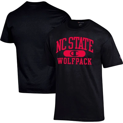 T-shirt noir Champion NC State Wolfpack Arch Pill pour homme