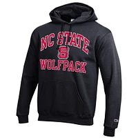 Men's Champion Black NC State Wolfpack High Motor Pullover Hoodie